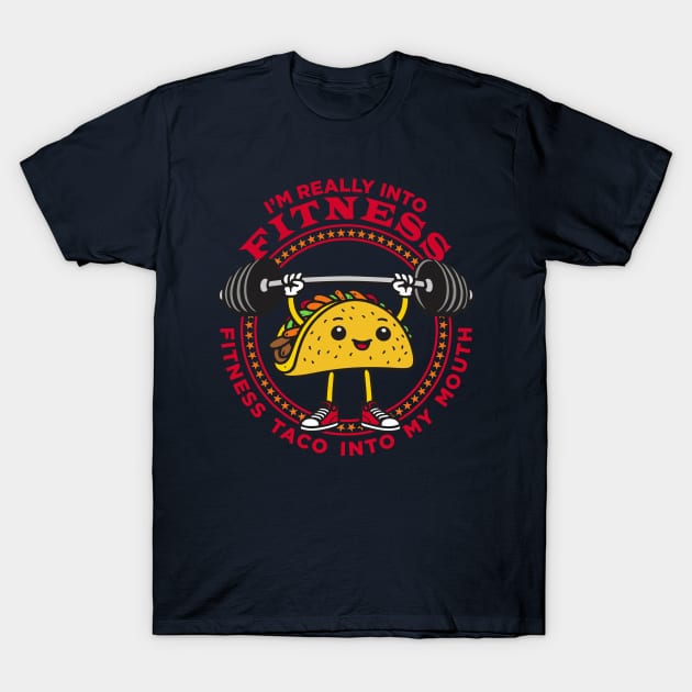 Fitness Taco T-Shirt by DavesTees